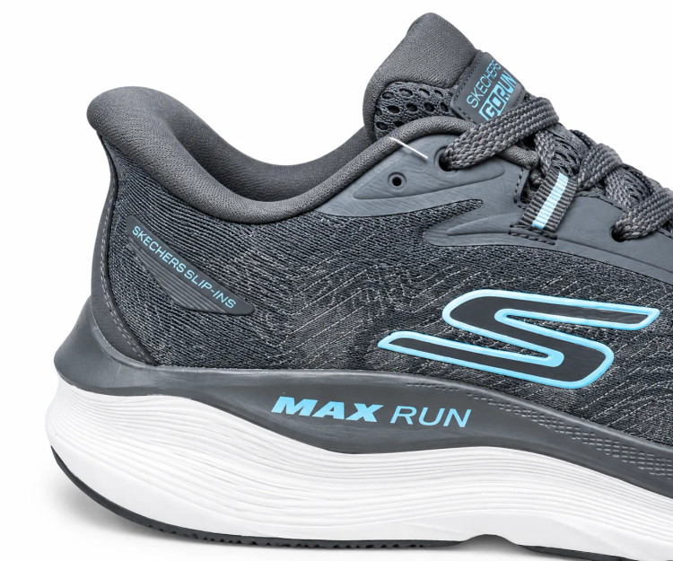 کتونی اسکیچرز زنانه Max Run GO RUN Slip-Ins طوسی
