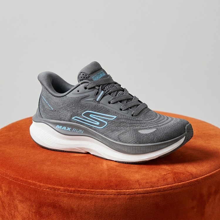 کتونی اسکیچرز زنانه Max Run GO RUN Slip-Ins طوسی