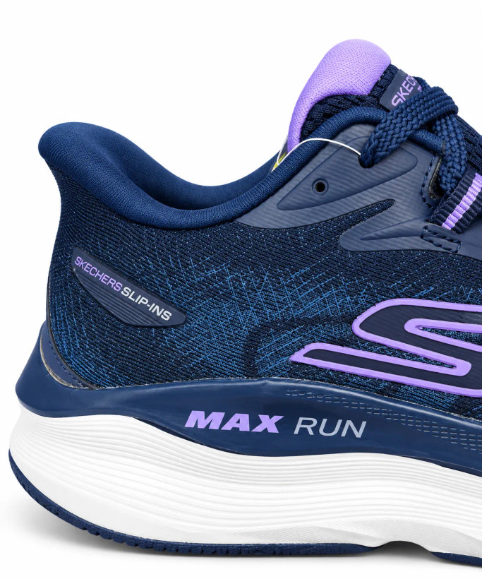 کتونی زنانه اسکیچرز Max Run Slip-ins سرمهای و بنفش