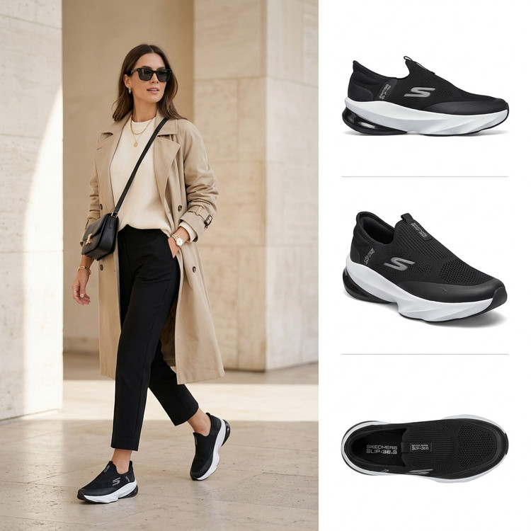 کتونی راحتی اسکیچرز طرح Go Walk Hands-Free Slip-ins